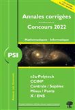 Annales corrigées des Concours 2022 – PSI Mathématiques et Informatique