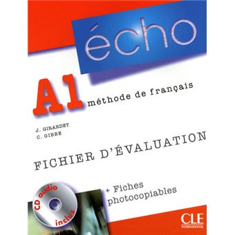 Methode echo a1 fichier d'evaluation photocopiables + cd audio - 1