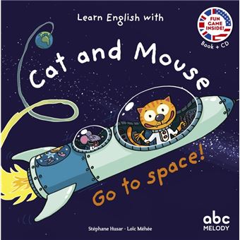 Learn english with cat and mouse - go to space