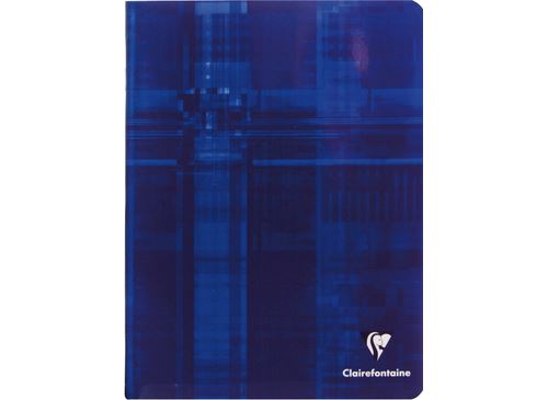 Cahier piqué de 48 pages Clairefontaine Seyès 17 x 22 cm Modèle aléatoire