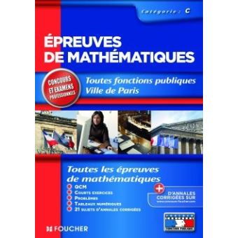 Epreuves de mathématiques - 1