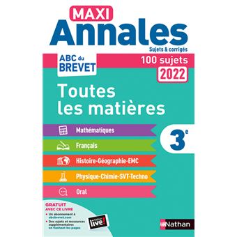 Maxi Annales Brevet 2022-Corrigé