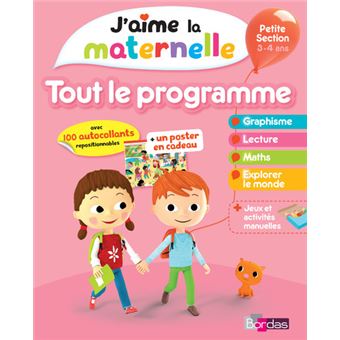 J'aime la maternelle - Tout le programme - Petite section