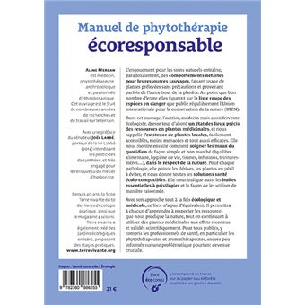 Manuel de phytothérapie écoresponsable