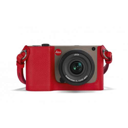 Protection Leica pour TL en cuir Rouge