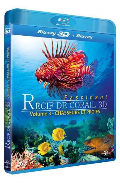 Récif de corail fascinant 3D : Chasseurs et proies - Blu-Ray