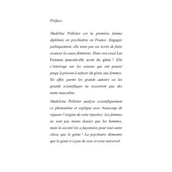 Les femmes peuvent-elles avoir du génie ?