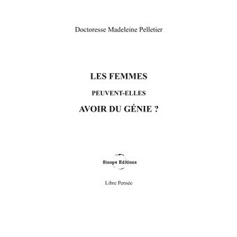 Les femmes peuvent-elles avoir du génie ?