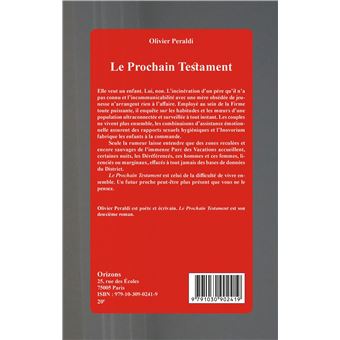 Le prochain Testament
