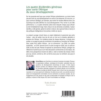 Les quatre dividendes généraux pour sortir l'Afrique du sous-développement
