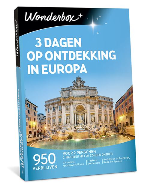 Wonderbox 3 Dagen Op Ontdekking In Europa NL