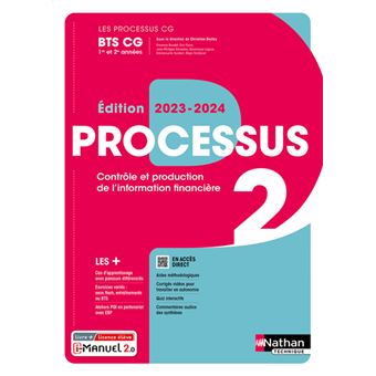 Processus 2 BTS CG 1ère et 2ème années (Les Processus CG) Livre + licence élève 2023