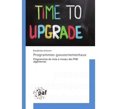 Programmes gouvernementaux - programmes de mise a niveau des