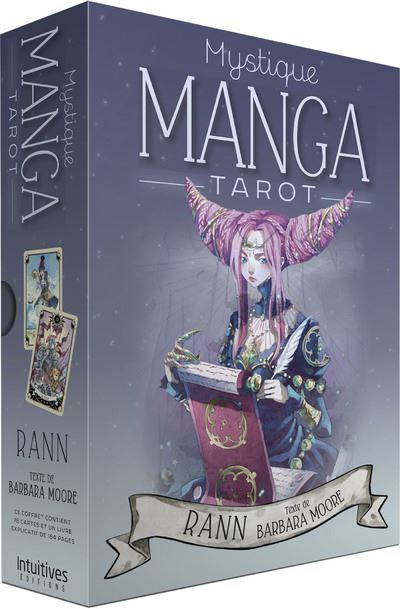 Coffret Tarot Mystique 83 Cartes - Tranches Argentées - Cartomancie Avec Livret