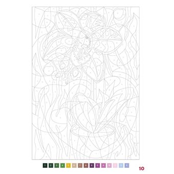 Coloriages mystères - Fleurs