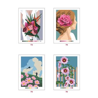 Coloriages mystères - Fleurs