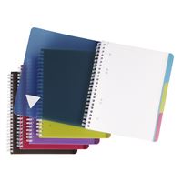 Cahier reliure intégrale 24 x 32 cm 180p 70g petits carreaux Coloris aléatoire x 5 CONQUÉRANT