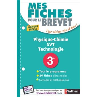 abc mes fiches abc du brevet physique chimie svt technologie