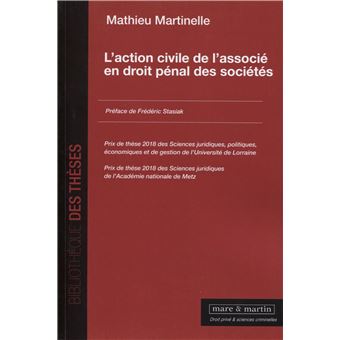L'action civile de l'associé en droit pénal des sociétés