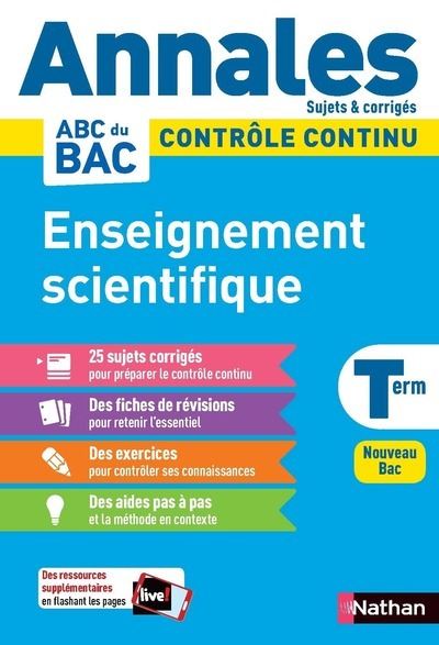 Annales Bac 2021 - Enseignement Scientifique Terminale - Corrigé
