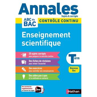 Annales Bac 2023 - Enseignement Scientifique Terminale - Corrigé