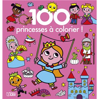 100 princesses à colorier !