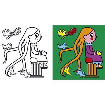 100 princesses à colorier !