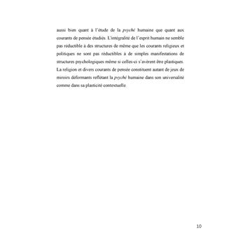 La manifestation de structures métapsychologiques dans des symboliques contextualisées