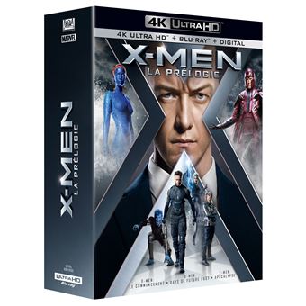X-MenCoffret X-Men La prélogie Blu-ray 4K Ultra HD