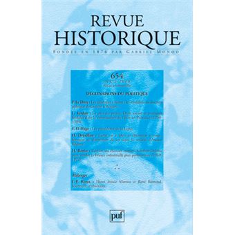 Revue historique 2010