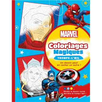 MARVEL - Coloriages Magiques - Trompe l'oeil