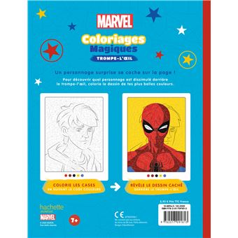 MARVEL - Coloriages Magiques - Trompe l'oeil