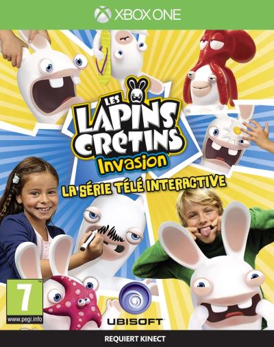 Pochette avant du jeu Les Lapins Crétins Invasion : La Série Télé Interactive Xbox One - Xbox One