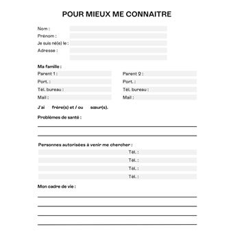 Planning Assistante Maternelle