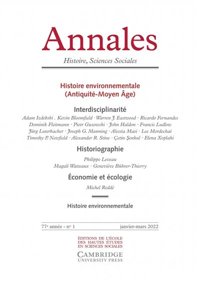 Annales. Histoire Sciences Sociales, n° 1/2022 - Collectif -