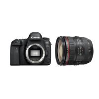 Reflex Canon EOS 6D Mark II Boîtier Nu Noir + Objectif reflex EF 24 -70 mm f/4.0 L IS USM