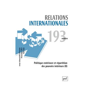 Relations internationales 2023, n.193
