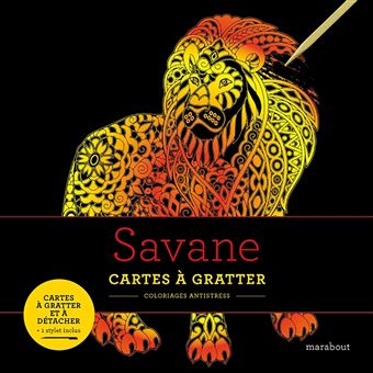 Livre à gratter : Savane