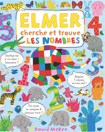couverture de : Elmer Cherche et trouve - Les nombres