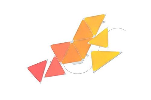Nanoleaf applique shapes triangles kit de démarrage 9 panneaux lumineux