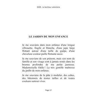 DIOR - Le bonheur volontaire