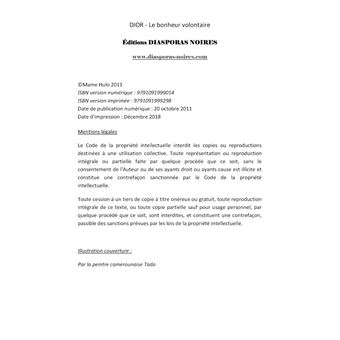 DIOR - Le bonheur volontaire