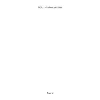 DIOR - Le bonheur volontaire