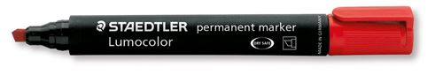 Staedtler Lumocolor 350  Marker Pen Chisel Tip, red