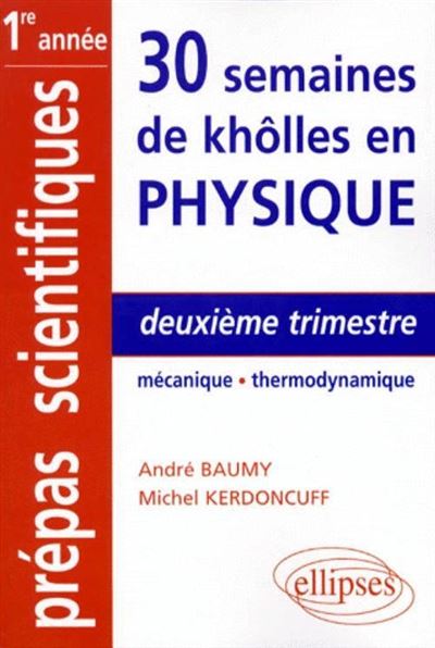 DEUXIEME TRIMESTRE MECANIQUE THERMODYNAMIQUE