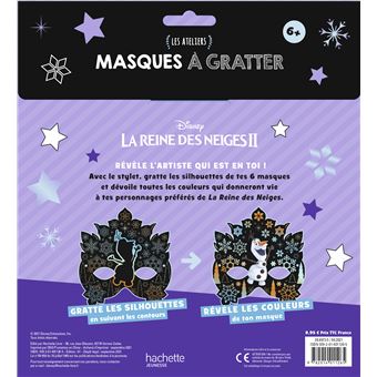 LA REINE DES NEIGES 2 - Les Ateliers Disney - Masques à gratter - Disney