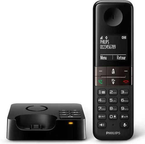 Acheter D2002 TAM système téléphonique filaire/sans fil extensible avec  répondeur identification de l'appelant/appel en attente et