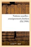 Notions usuelles : enseignement chrétien