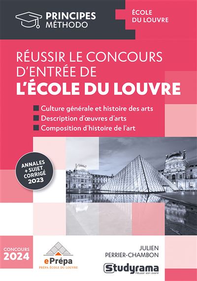 Concours d'entrée de l'école du Louvre 2021/2022 