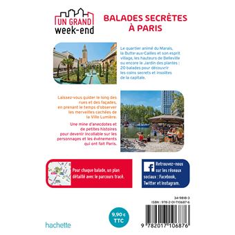 Guide Un Grand Week-end Balades secrètes à Paris